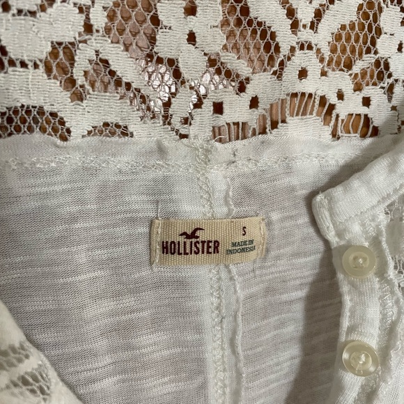 Hollister White Long Sleeve Top - Picture 3 of 4